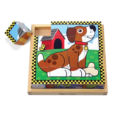 Melissa & Doug® Pets 16 Piece Cube Puzzle