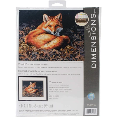 Dimensions® Sunlit Fox Counted Cross Stitch Kit