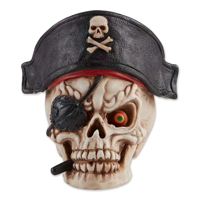 Dragon Crest Grinning Pirate Skull Décor