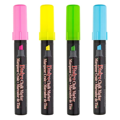 6 Packs: 4 ct. (24 total) Marvy® Uchida Bistro Neon Chisel Tip Chalk Marker Set