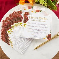 Kate Aspen® Burgundy Blush Wedding Advice Cards, 50ct.