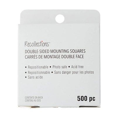 12 Packs: 500 ct. (6000 total) Double-Sided Repositionable Mounting Squares by Recollections™