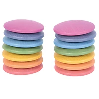 TickiT® Rainbow Wooden Discs Set