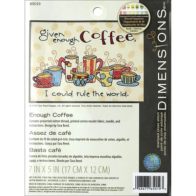 Dimensions® Enough Coffee Cross Stitch Kit