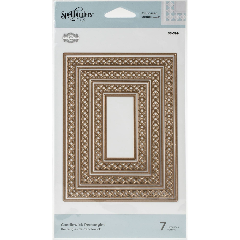 Spellbinders® Nestabilities by Becca Feeken Candlewick Classics Rectangles Die Set