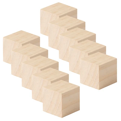 10 Pack: 2" Square Wood Block by Make Market®