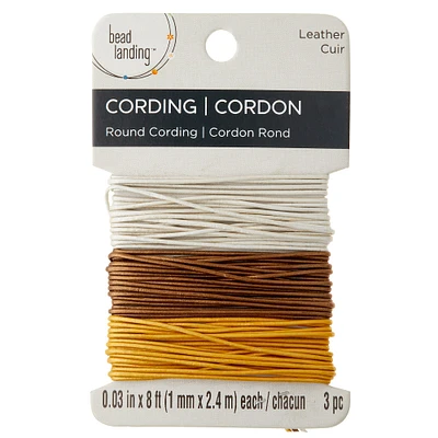 1mm Metallic Round Leather Cording Combo by Bead Landing™