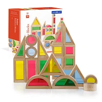 Guidecraft® Junior Rainbow Blocks, 40 Pieces