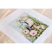 Luca-s Bird House & Roses Counted Cross Stitch Kit