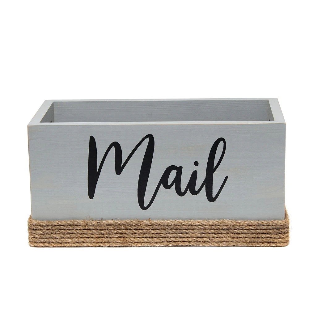 Elegant Designs Mail Script Mail Holder with Handles