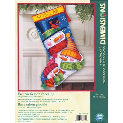 Dimensions® Stocking Needlepoint Kit, Long-Freezin' Season