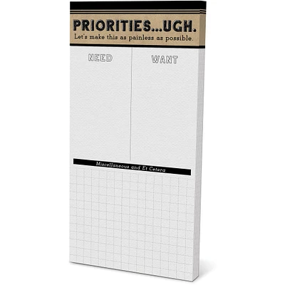 Punch Studio™ Priorities Magnetic List Pad
