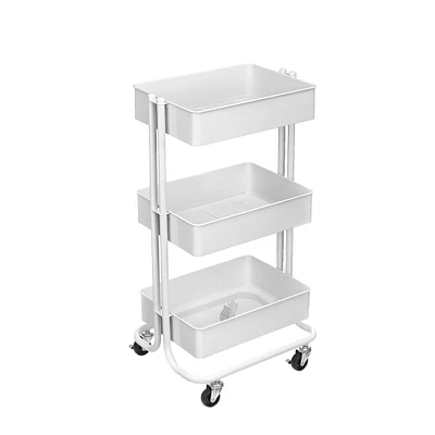 Lexington 3-Tier Rolling Cart by Simply Tidy