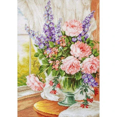 Luca-s Flowers At The Window Counted Cross Stitch Kit