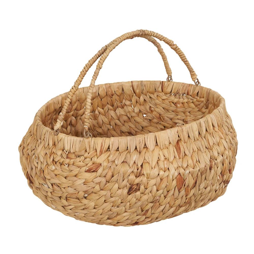 Household Essentials Round Woven Basket with Handles