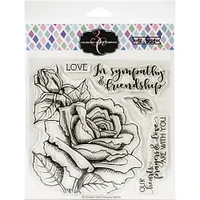 Colorado Craft Company Big & Bold Sympathy & Friendship Rose Clear Stamps