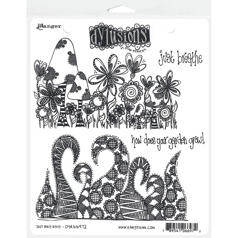 Dyan Reaveley's Dylusions Just Breathe Cling Stamp Set