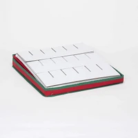 Household Essentials Red & Green Ornament Storage Box with Window