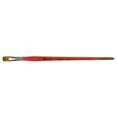 4 Pack: Raphaël Kaërell Synthetic Long Handle Flat Brush, Size 12