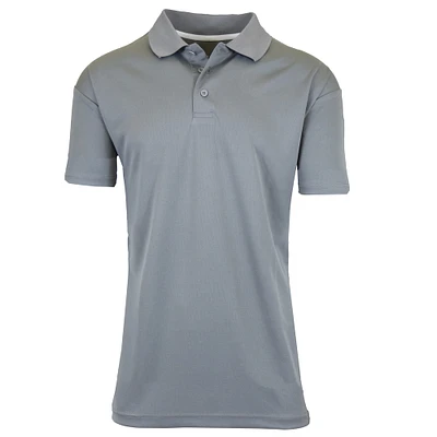 Galaxy by Harvic Tagless Dry-Fit Moisture-Wicking Men's Polo Shirt