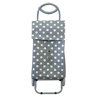 BIOS Foldable Rolling Shopping Cart with Detachable Bag