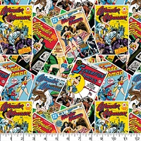 Camelot Fabrics Wonder Woman Comic Cotton Fabric