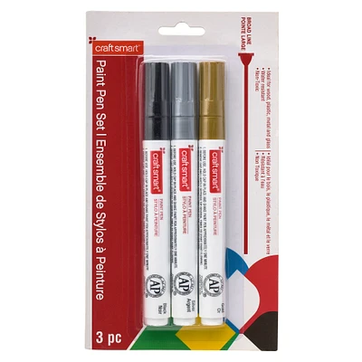 12 Packs: 3 ct. (36 total) Broad Line Paint Pen Set by Craft Smart®