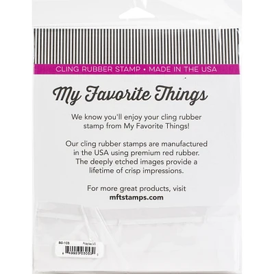 My Favorite Things Poppies Background Cling Stamp