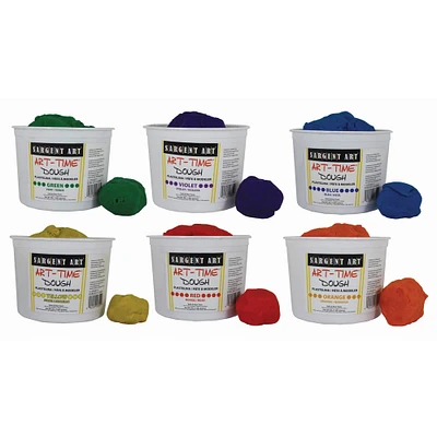 6 Packs: 6 ct. (36 total) Sargent Art® Art-Time® Assorted Color Dough Set