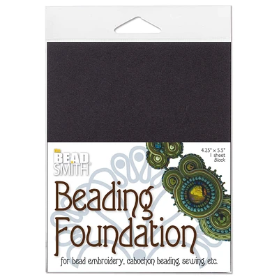 The Beadsmith® 4.25" x 5.5" Black Beading Foundation