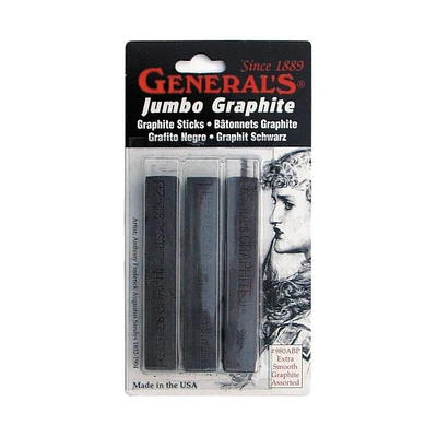 24 Packs: 3 ct. (72 total) General's® Jumbo Graphite Stick Set