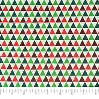 SINGER Christmas Triangles Print Cotton Fabric