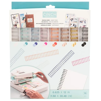 6 Packs: 16 ct. (96 total) We R Memory Keepers® Cinch™ 5/8" Binding Wires