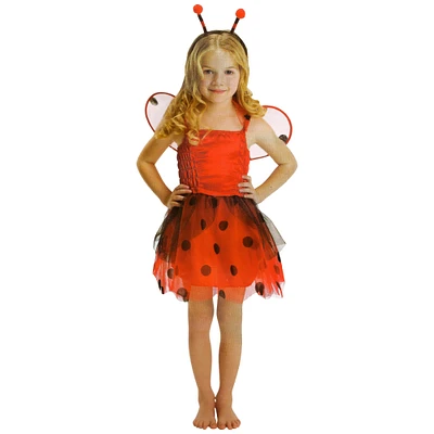 Small Red & Black Ladybug Girl's Costume