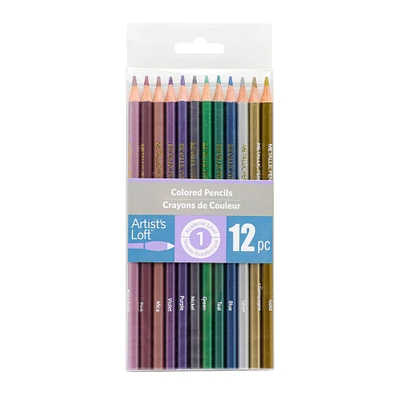 12 Packs: 12 ct. (144 total) Metallic Colored Pencils by Artist's Loft™