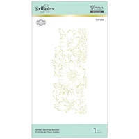 Spellbinders® Glimmer Sweet Blooms Border Hot Foil Plate