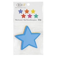24 Packs: 24 ct. (576 total) Mini Die Cut Star Accents by B2C™