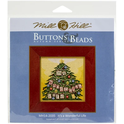 Mill Hill® Buttons & Beads It's a Wonderful Life Counted Cross Stitch Kit