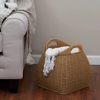 Household Essentials Paper Rope Basket with Handles