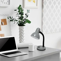 Simple Designs 14.5" Basic Metal Desk Lamp with Flexible Hose Neck