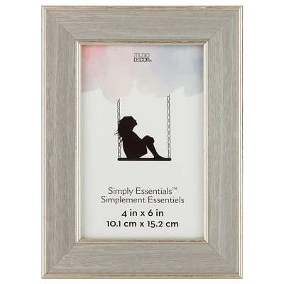 Silver 4" x 6" Frame, Simply Essentials™ by Studio Décor®