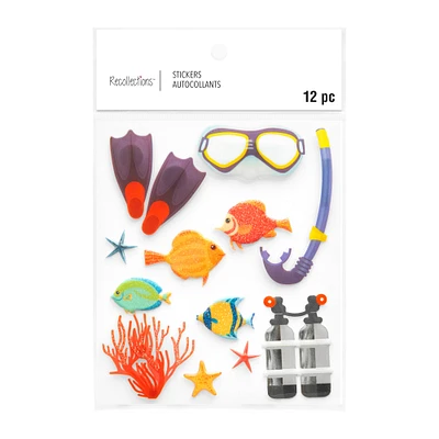 Scuba Puffy 3D Stickers By Recollections™
