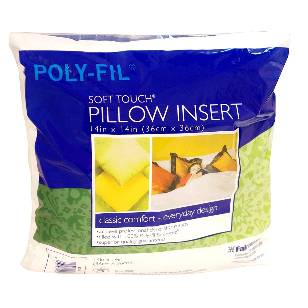 Fairfield Poly-Fil Supreme® Soft Touch® Pillow Form, 14"