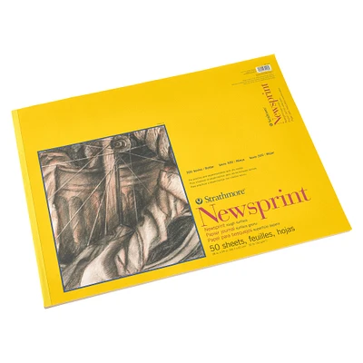 6 Pack: Strathmore® 300 Series Newsprint Paper Pad, 18" x 24"