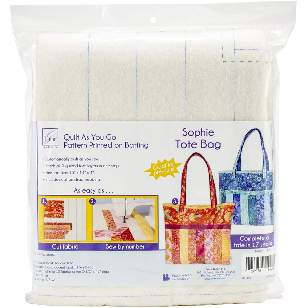 June Tailor® Quilt As You Go Sophie Tote Bag