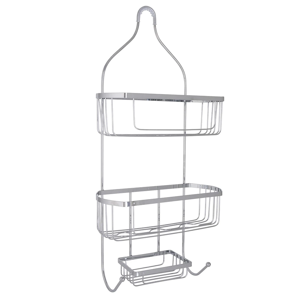 Bath Bliss Chrome Prince Shower Caddy