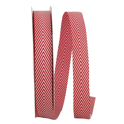 Reliant 5/8" Herringbone Candy Cane Ribbon