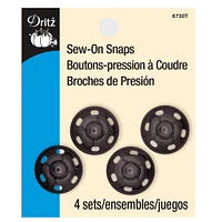 12 Packs: 4 ct. (48 total) Dritz® Black Sew-On Snaps