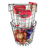 DII® 10" Black Round Metal Basket