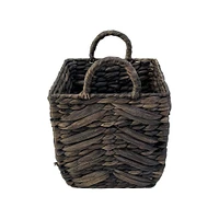 Dark Gray Water Hyacinth Basket by Ashland